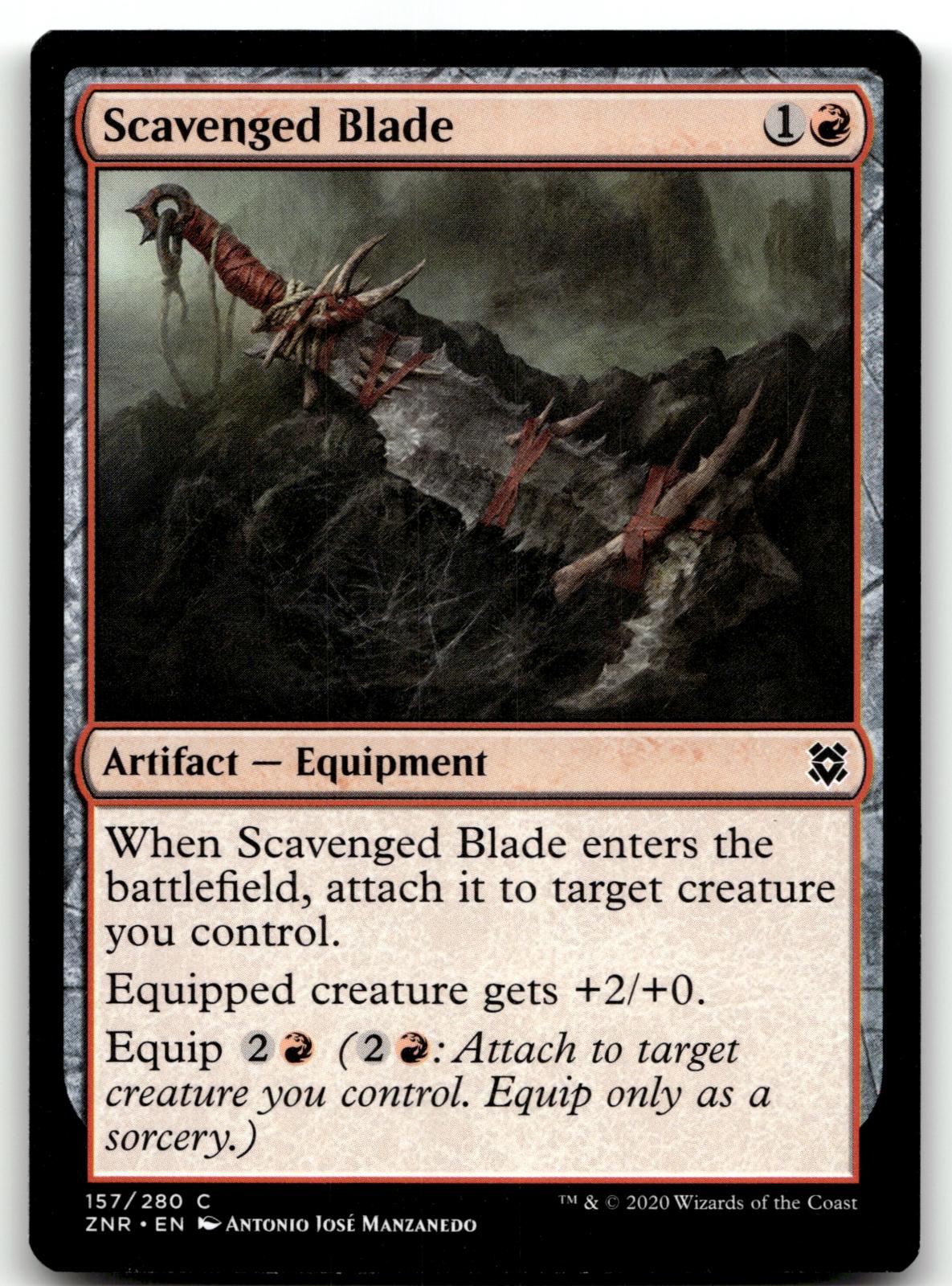 Scavenged Blade 157 Common Zendikar Rising Magic: The Gathering Near Mint