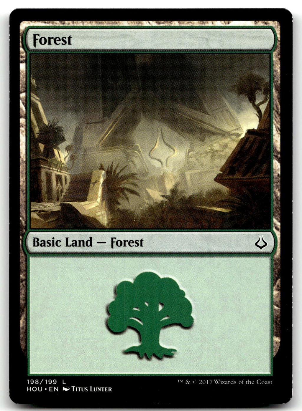Forest (198) 198 Land Hour of Devastation Magic: The Gathering Near Mint