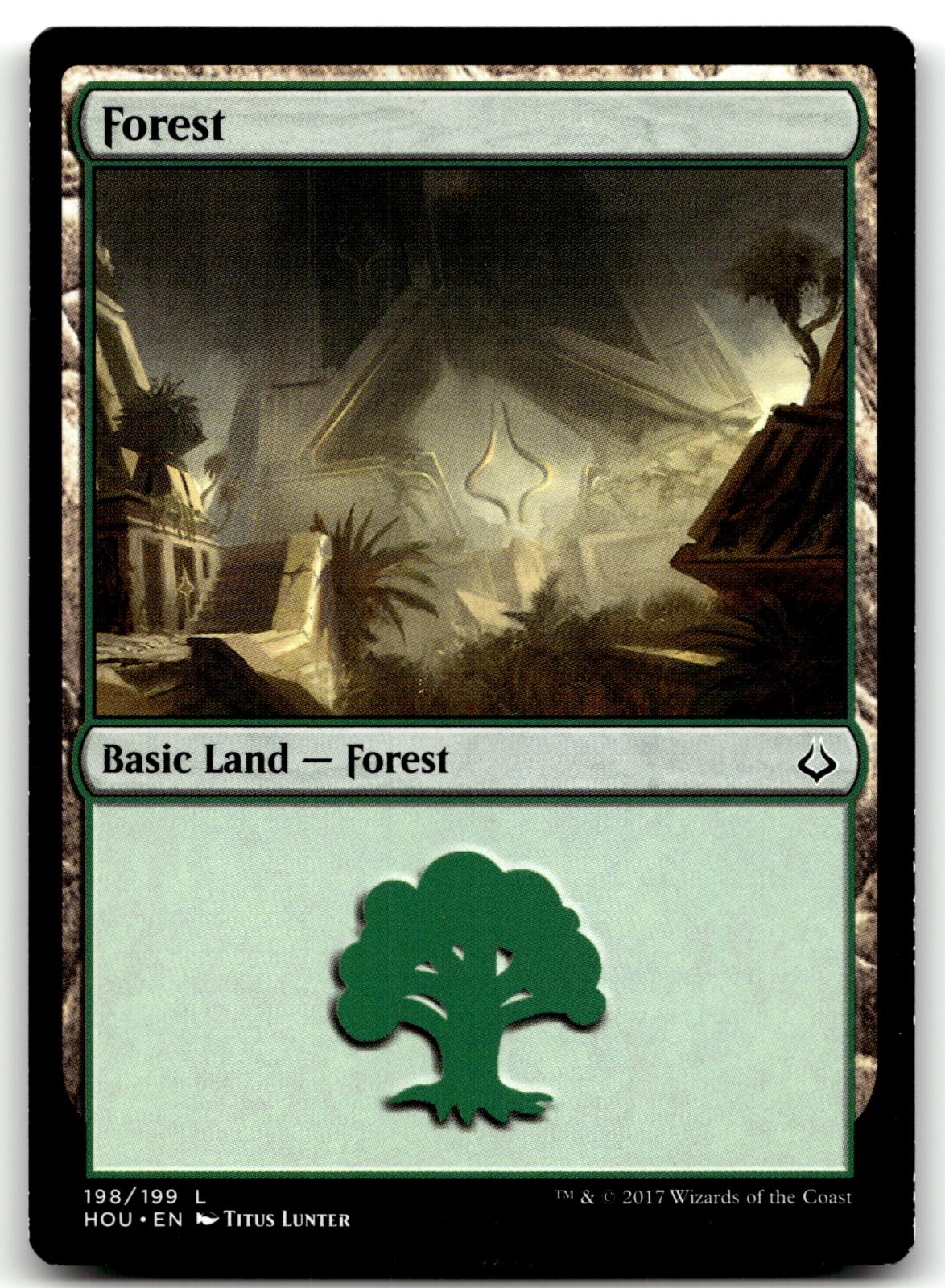 Forest (198) 198 Land Hour of Devastation Magic: The Gathering Near Mint