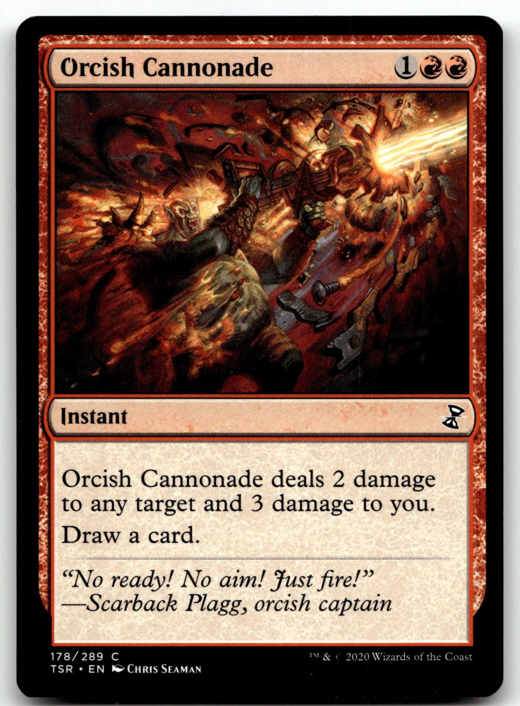 Orcish Cannonade 178 Common Time Spiral: Remastered Magic: The Gathering NM