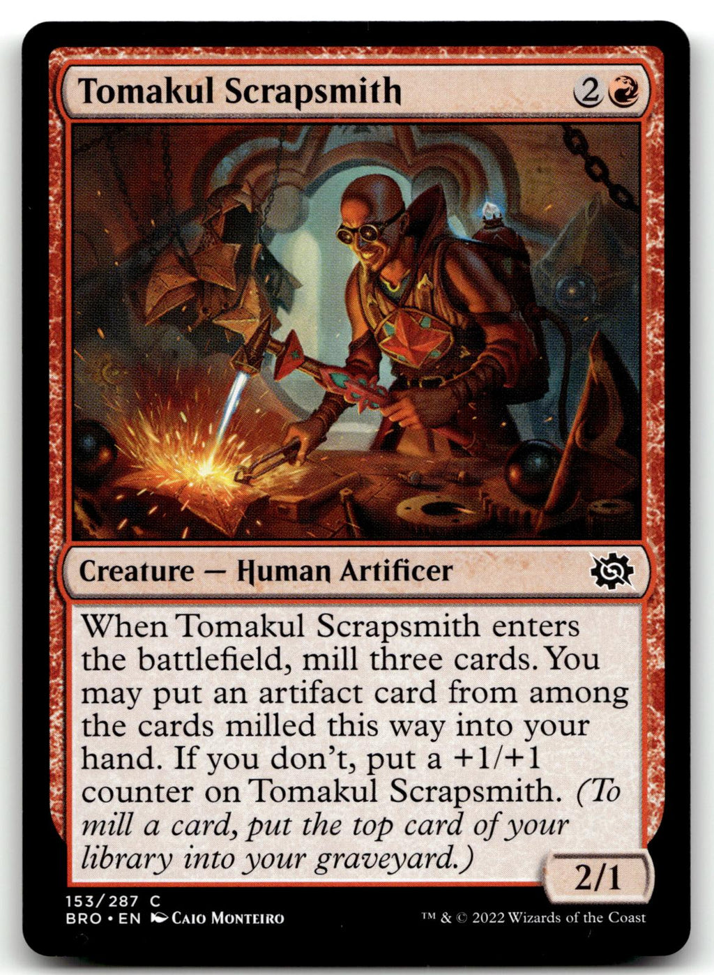 Tomakul Scrapsmith 153 Common The Brothers' War Magic: The Gathering Near Mint