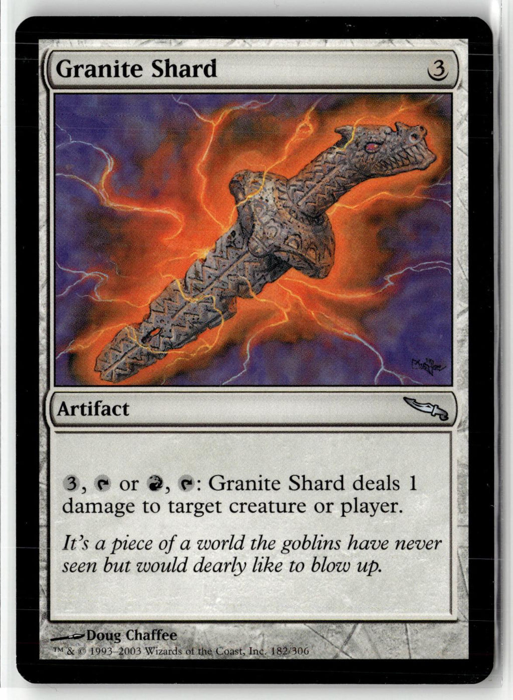 Granite Shard 182 Uncommon Mirrodin Magic: The Gathering Near Mint