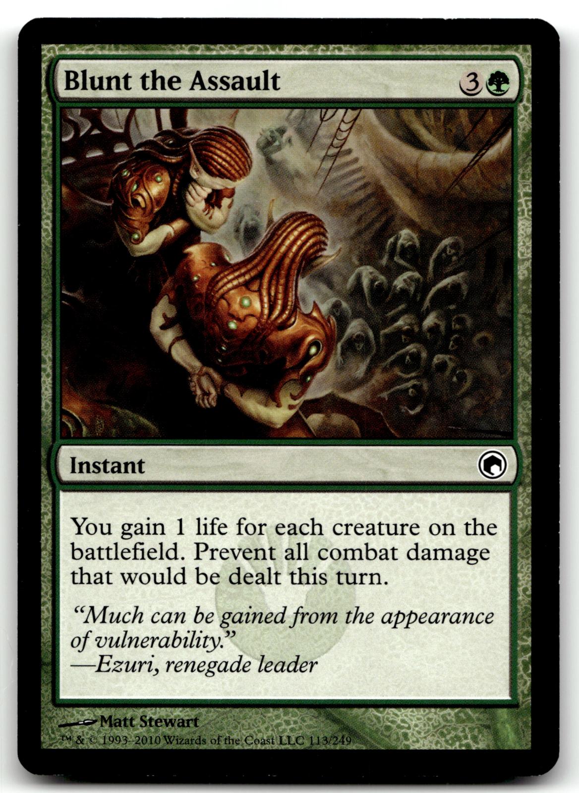 Blunt the Assault 113 Common Scars of Mirrodin Magic: The Gathering Near Mint