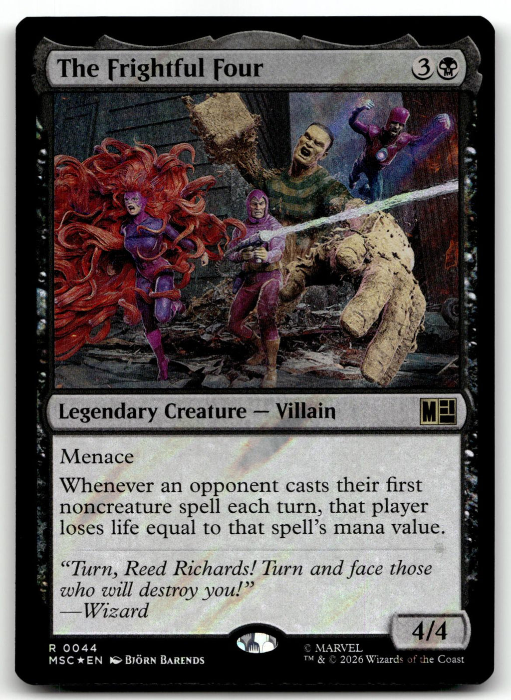 The Frightful Four (Surge Foil) 44 Holo Commander: Marvel Super Heroes Magic: 