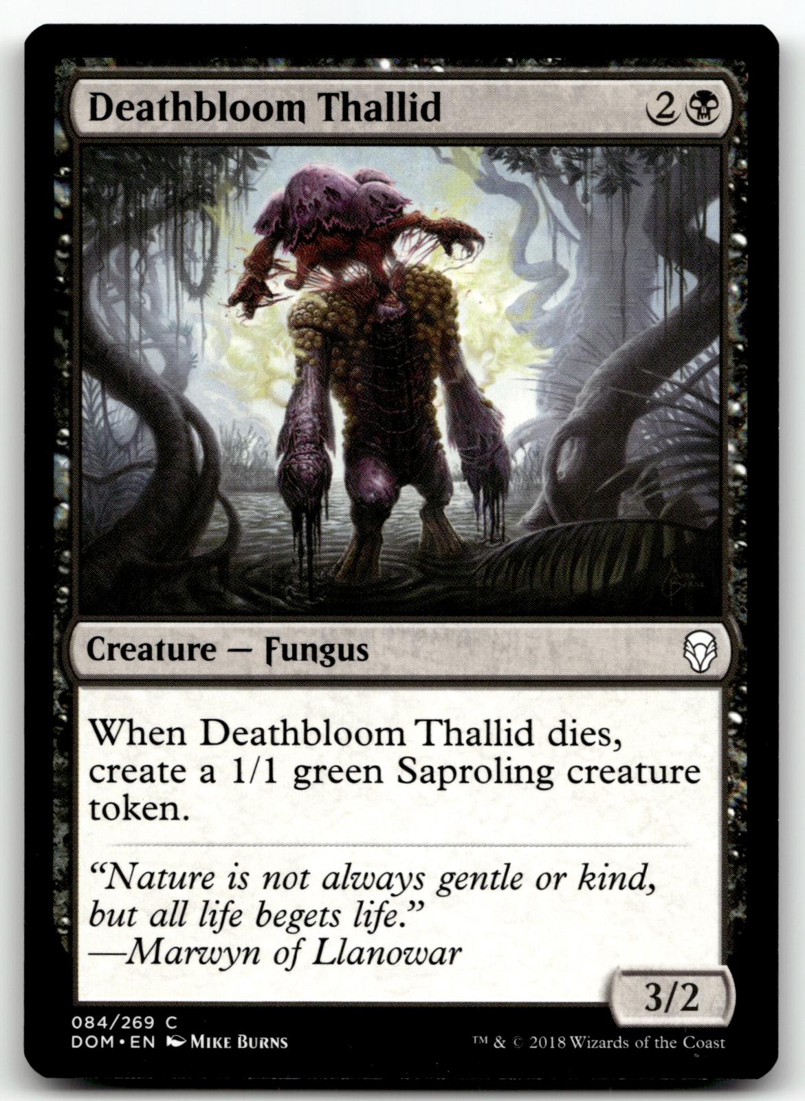 Deathbloom Thallid 84 Common Dominaria Magic: The Gathering Near Mint