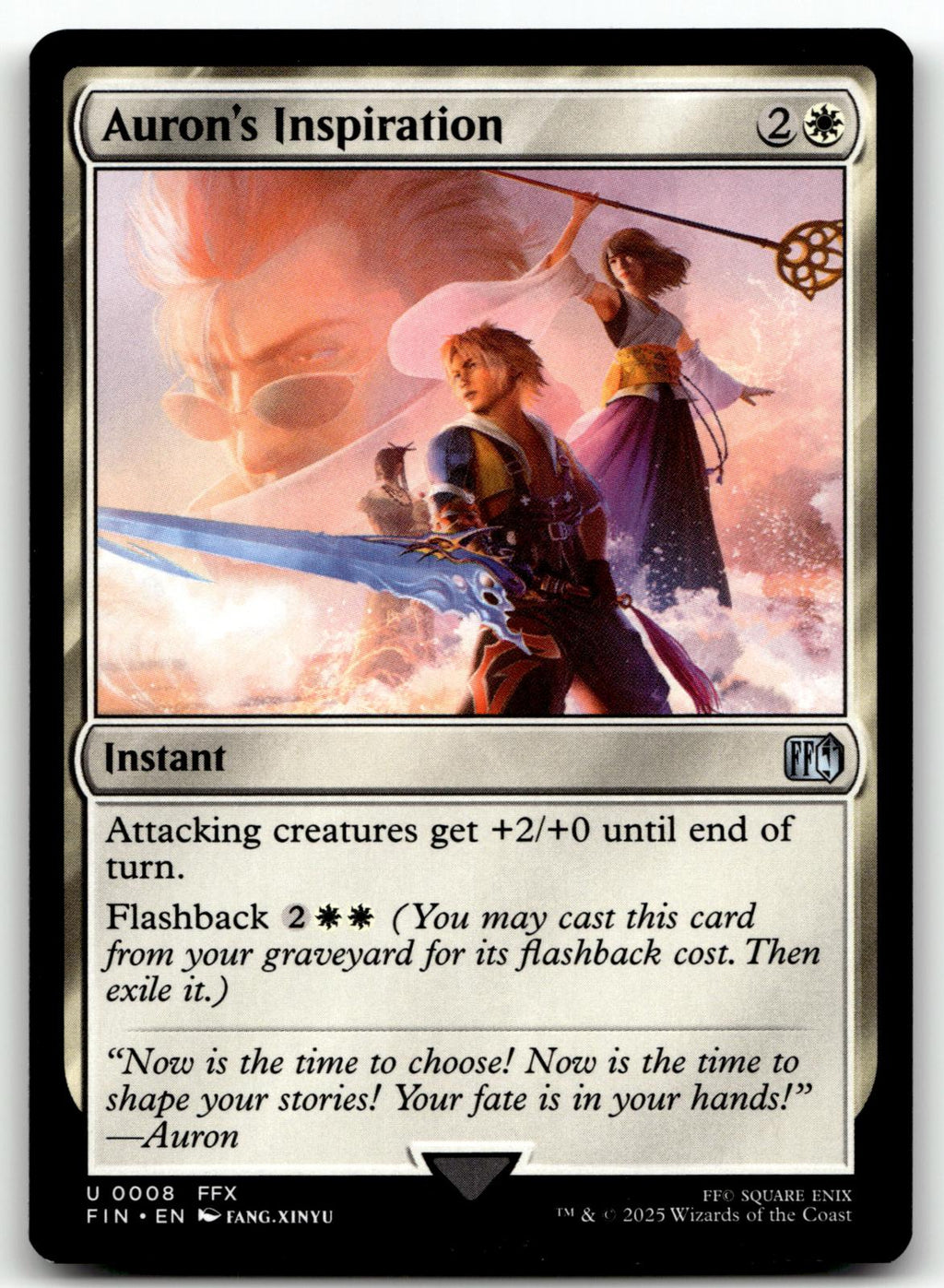 Auron's Inspiration 8 Uncommon FINAL FANTASY Magic: The Gathering Near Mint