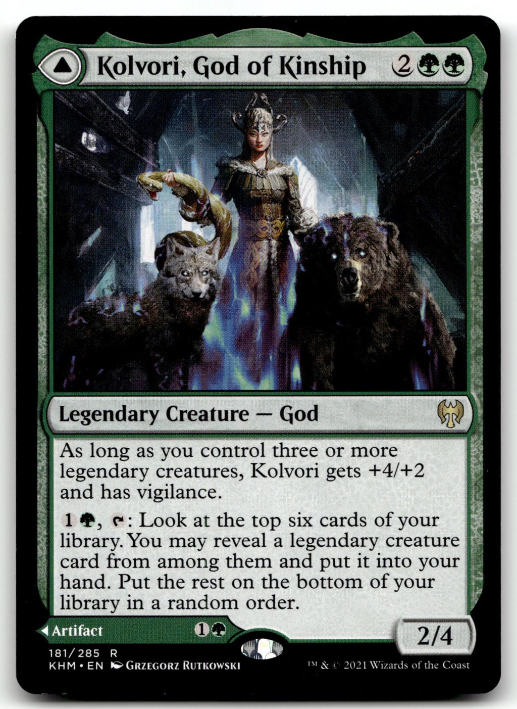 Kolvori, God of Kinship 181 Rare Kaldheim Magic: The Gathering Near Mint