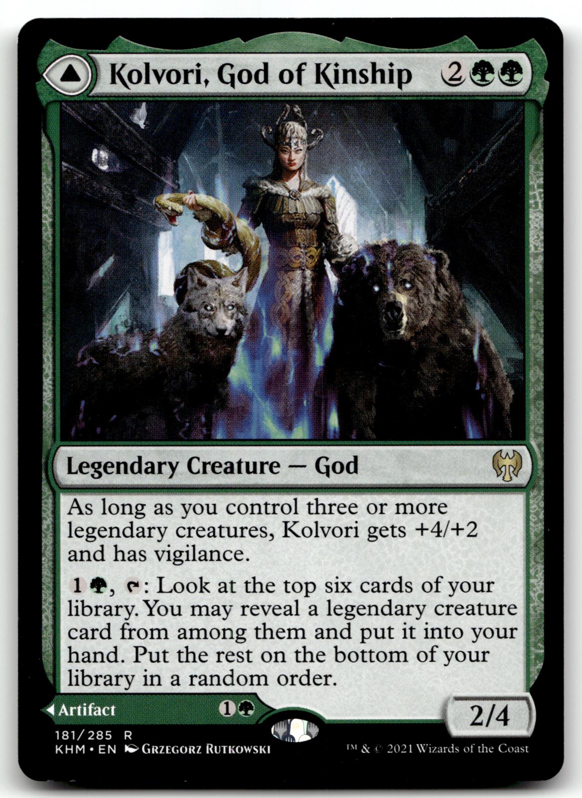 Kolvori, God of Kinship 181 Rare Kaldheim Magic: The Gathering Near Mint