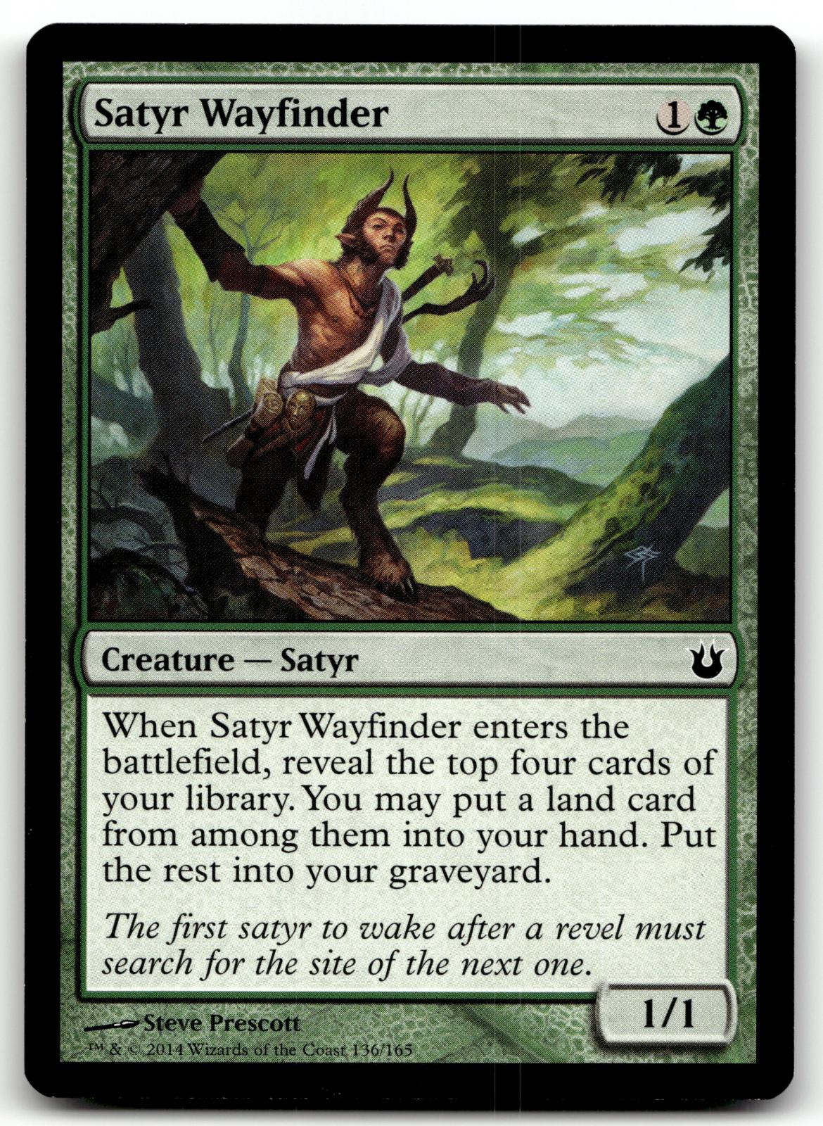 Satyr Wayfinder 136 Common Born of the Gods Magic: The Gathering Near Mint