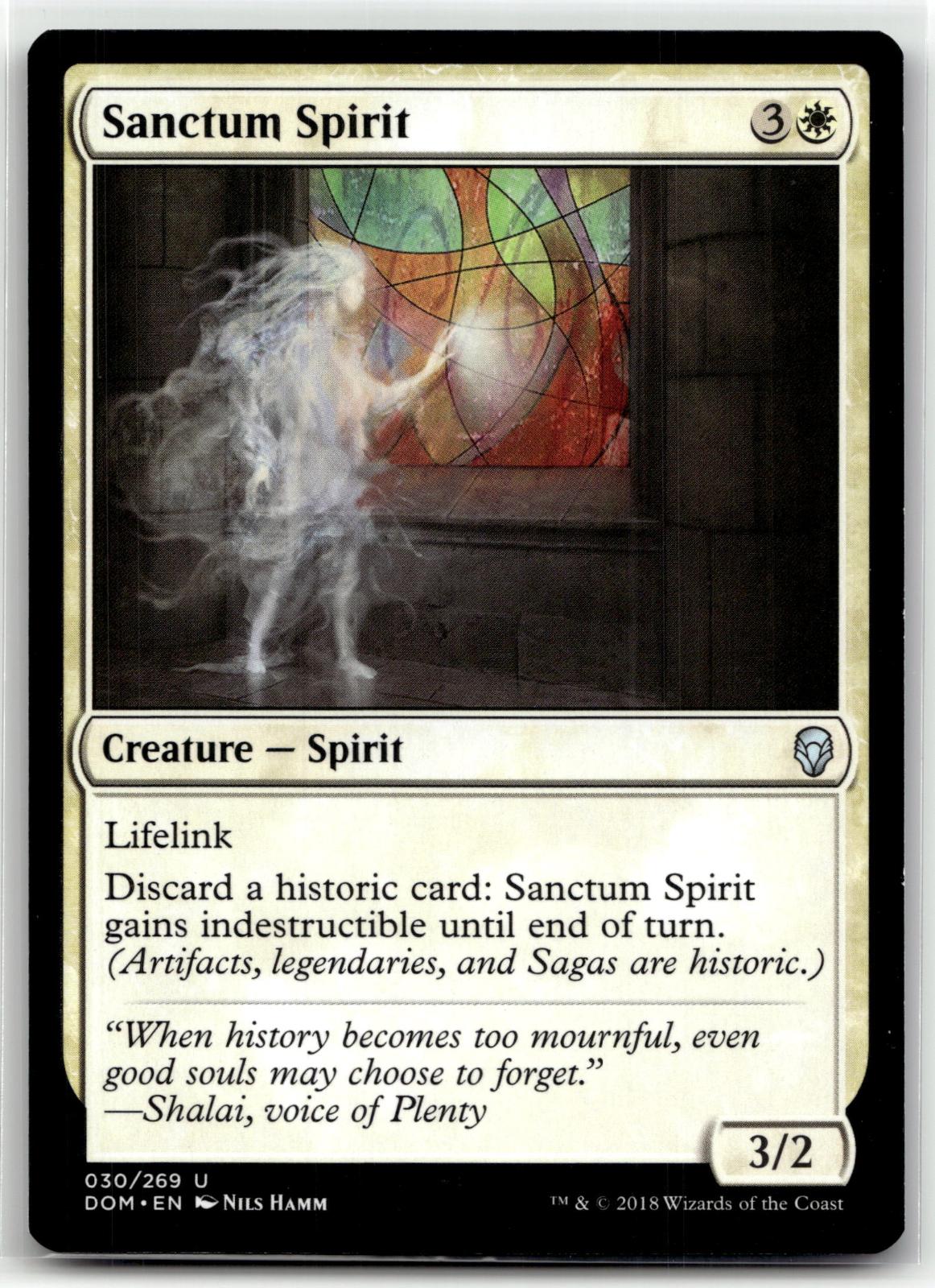 Sanctum Spirit 30 Uncommon Dominaria Magic: The Gathering Near Mint