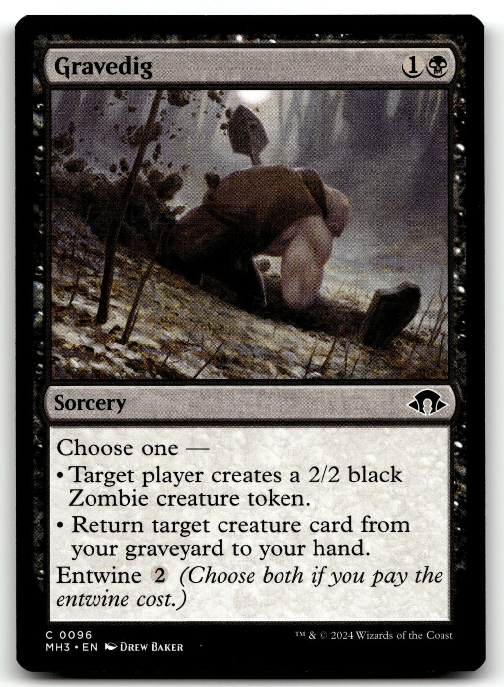 Gravedig 96 Common Modern Horizons 3 Magic: The Gathering Near Mint