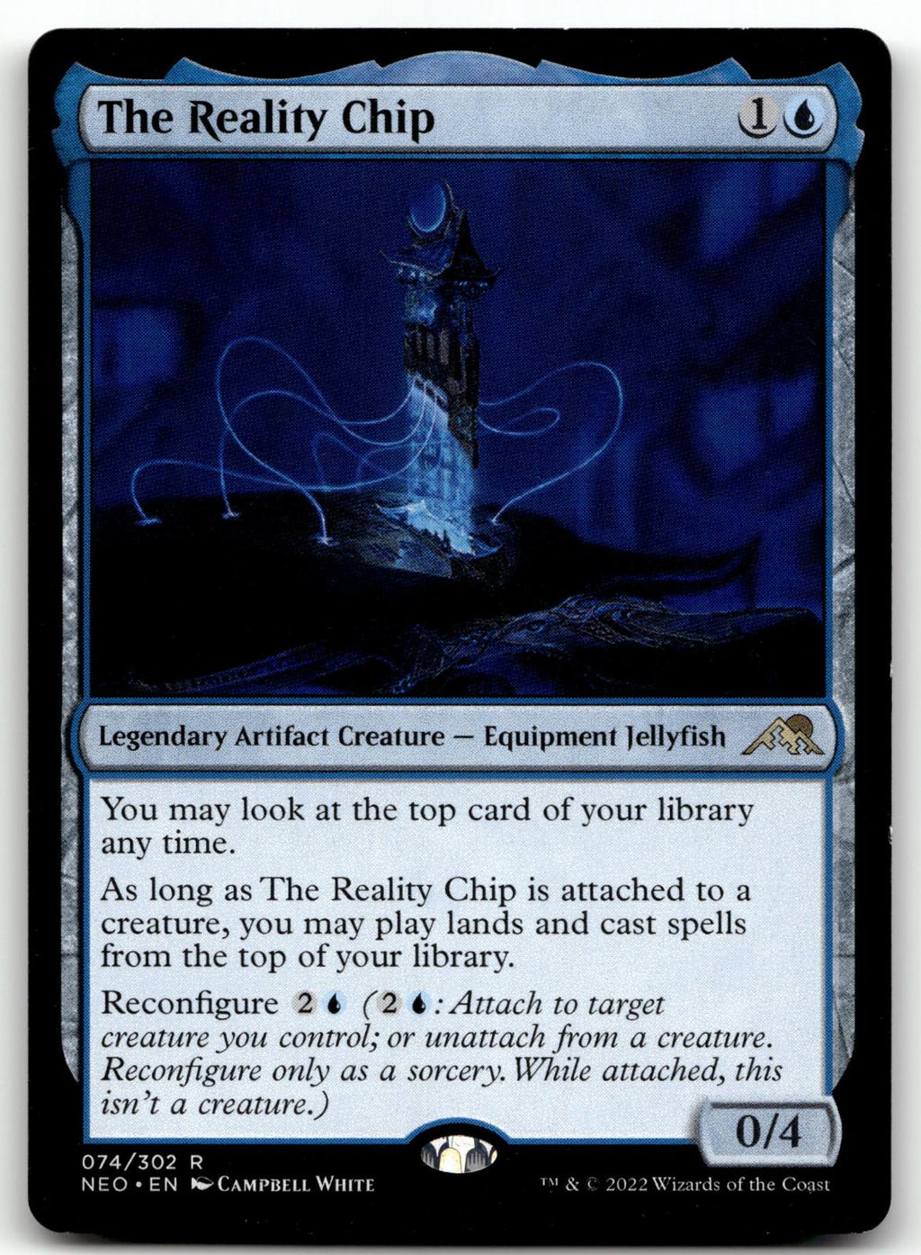The Reality Chip 74 Rare Kamigawa: Neon Dynasty Magic: The Gathering Near Mint