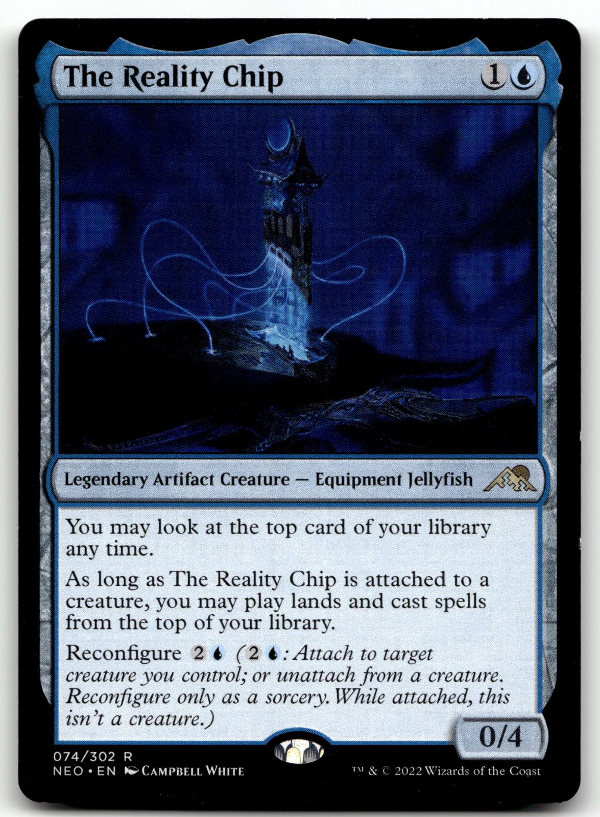The Reality Chip 74 Rare Kamigawa: Neon Dynasty Magic: The Gathering Near Mint