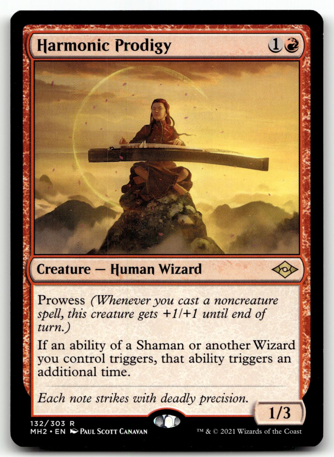 Harmonic Prodigy 132 Rare Modern Horizons 2 Magic: The Gathering Near Mint