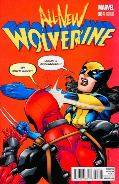 All-New Wolverine #4B (Incentive Tom Raney Deadpool Variant Cover)