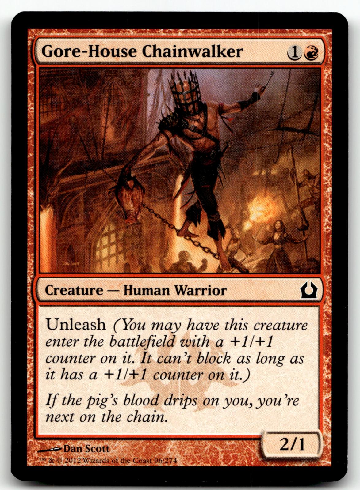 Gore-House Chainwalker 96 Common Return to Ravnica Magic: The Gathering NM