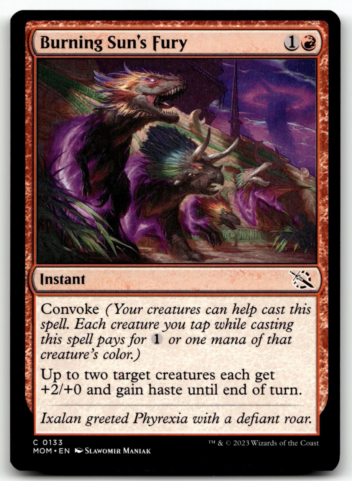 Burning Sun's Fury 133 Common March of the Machine Magic: The Gathering NM