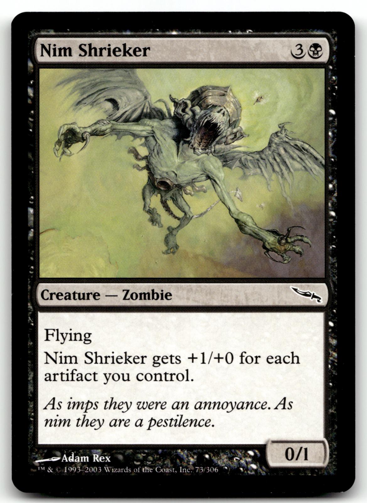 Nim Shrieker 73 Common Mirrodin Magic: The Gathering Near Mint