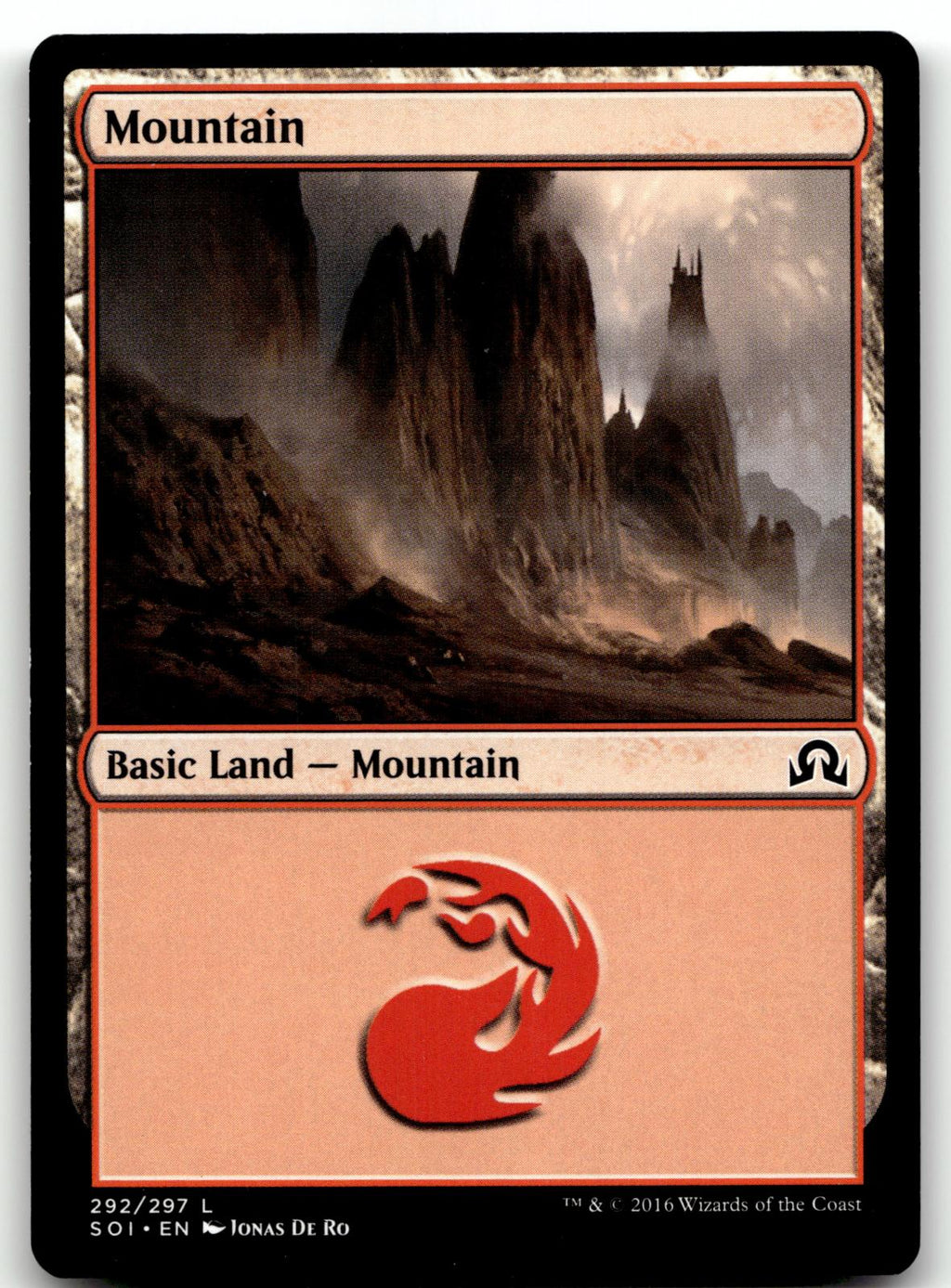 Mountain (292) 292 Land Shadows over Innistrad Magic: The Gathering Near Mint