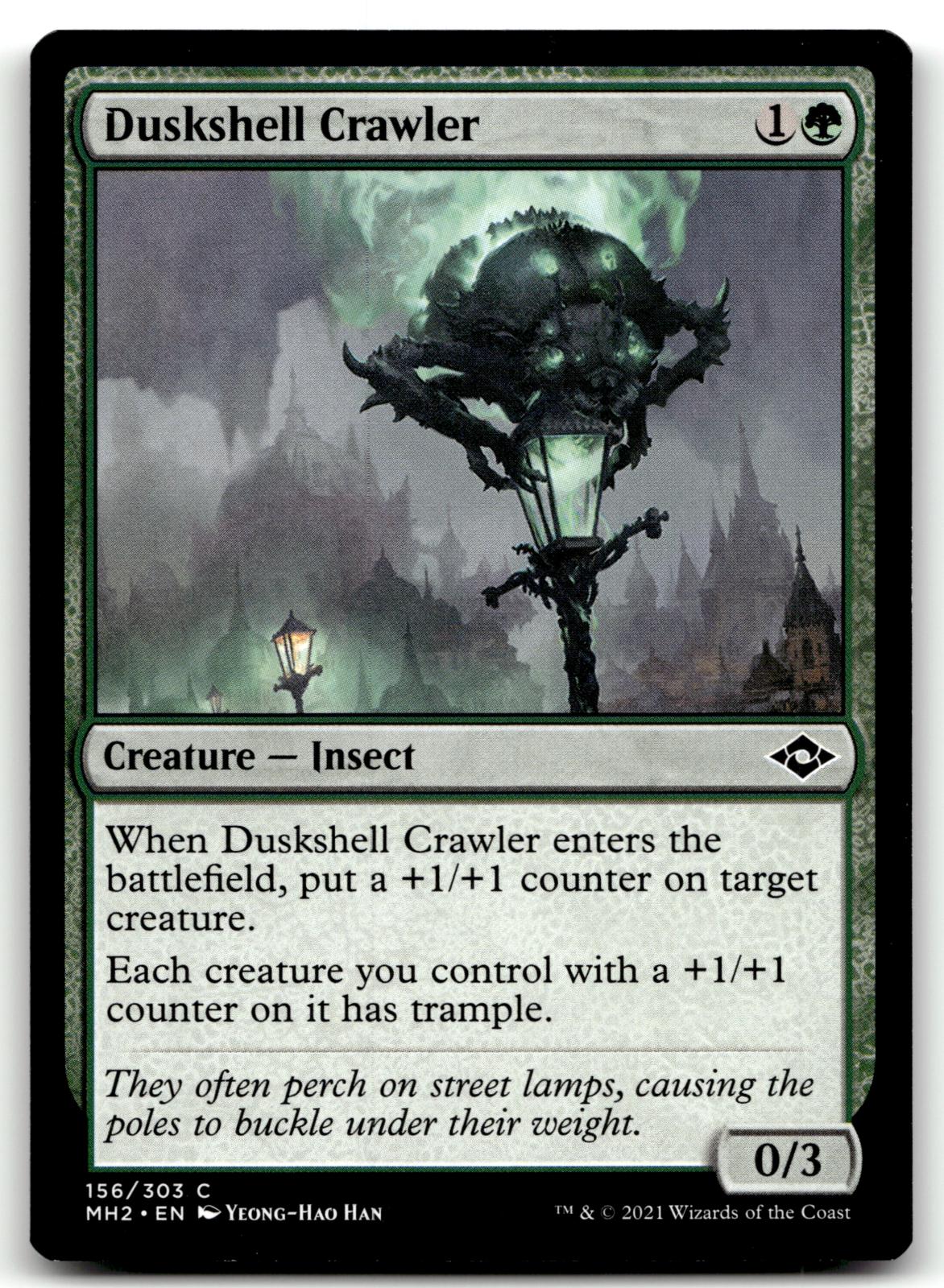 Duskshell Crawler 156 Common Modern Horizons 2 Magic: The Gathering Near Mint
