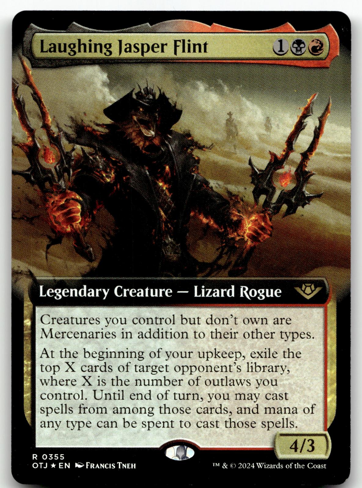 Laughing Jasper Flint (Extended Art) 355 Outlaws of Thunder Junction Magic: The Gathering Foil NM