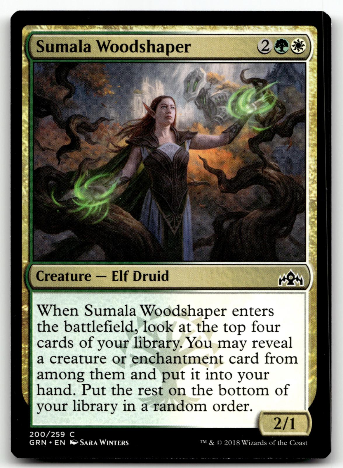 Sumala Woodshaper 200 Common Guilds of Ravnica Magic: The Gathering Near Mint