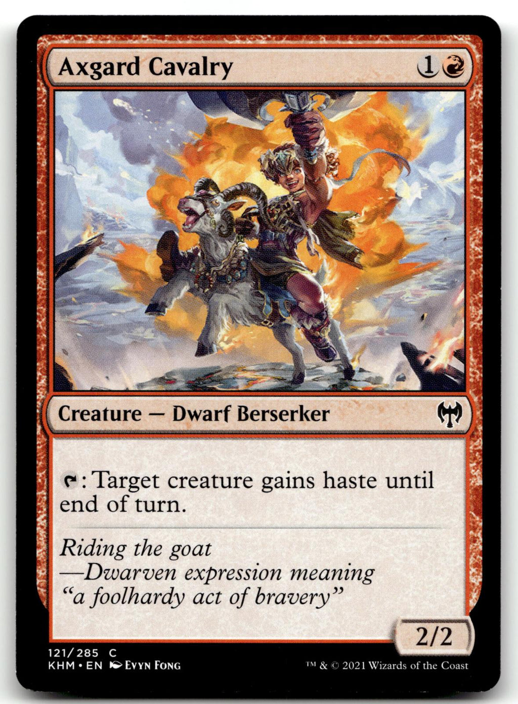 Axgard Cavalry 121 Common Kaldheim Magic: The Gathering Near Mint