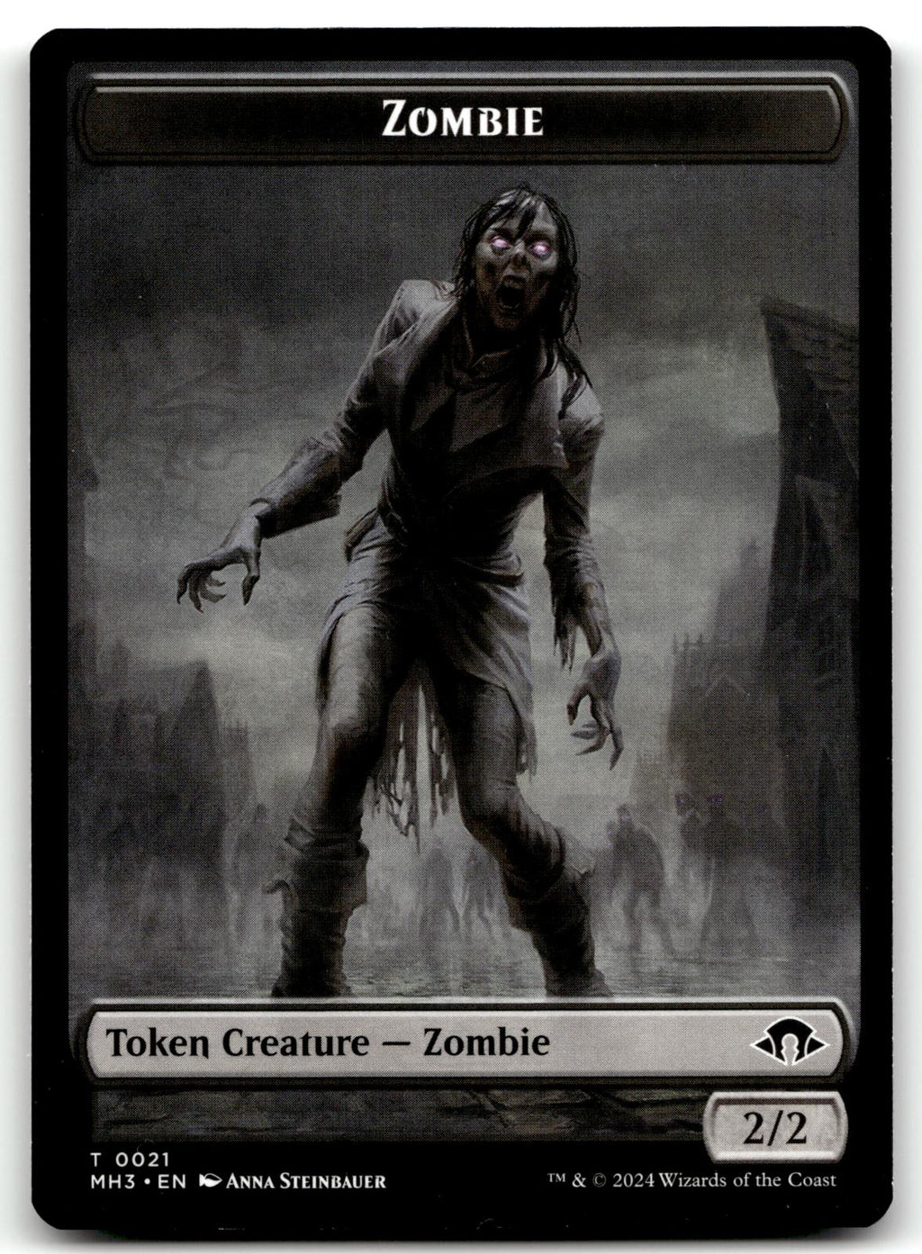 Zombie Token 21 Token Modern Horizons 3 Magic: The Gathering Near Mint