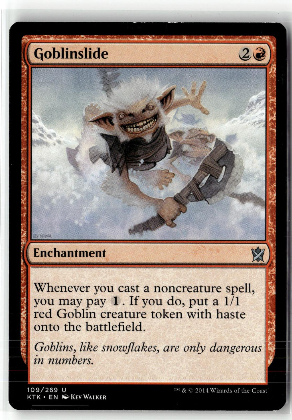 Goblinslide 109 Uncommon Khans of Tarkir Magic: The Gathering Near Mint