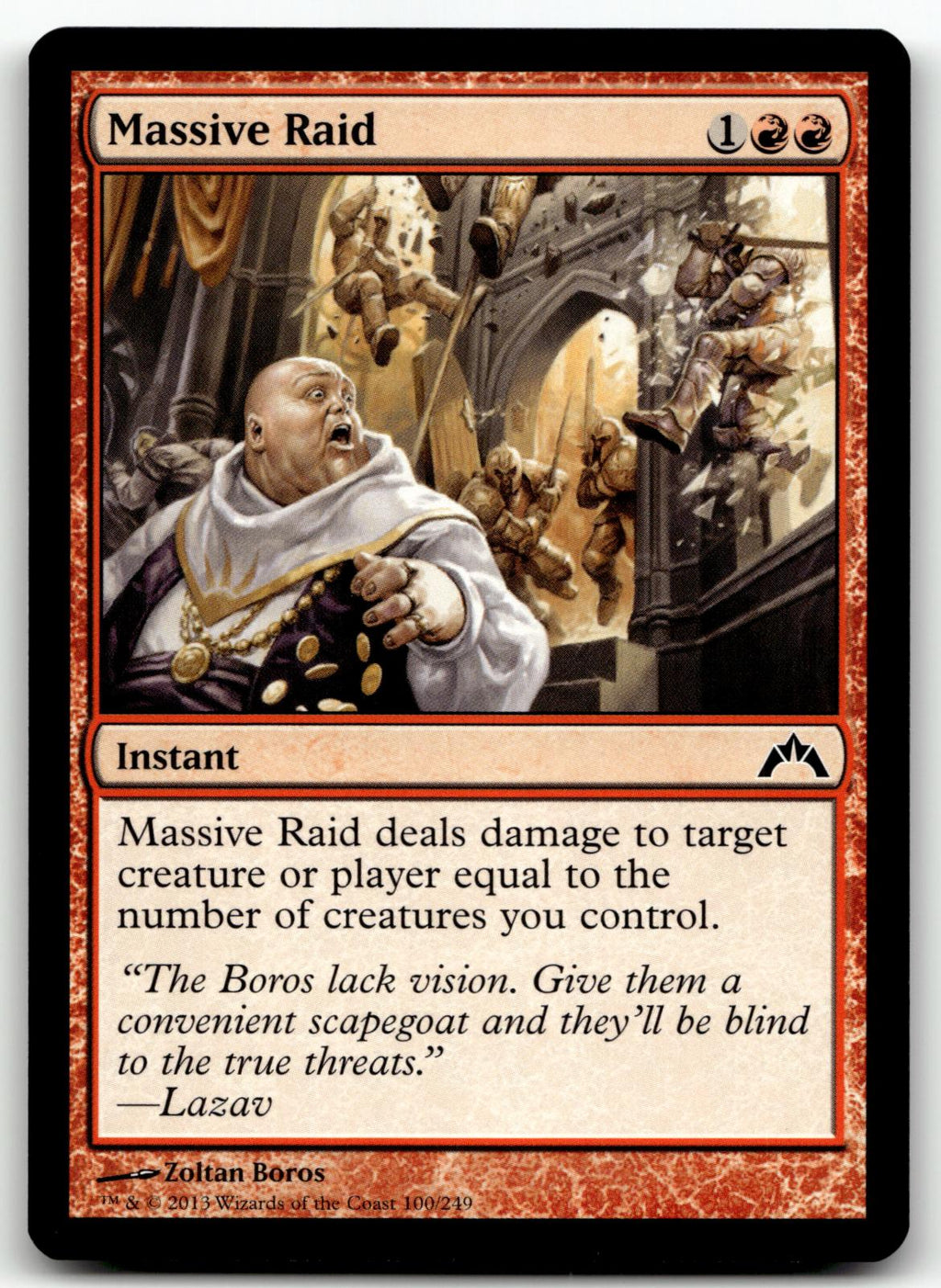 Massive Raid 100 Common Gatecrash Magic: The Gathering Near Mint