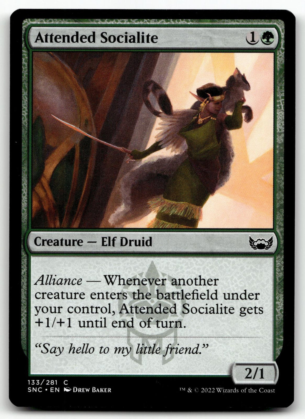 Attended Socialite 133 Common Streets of New Capenna Magic: The Gathering NM