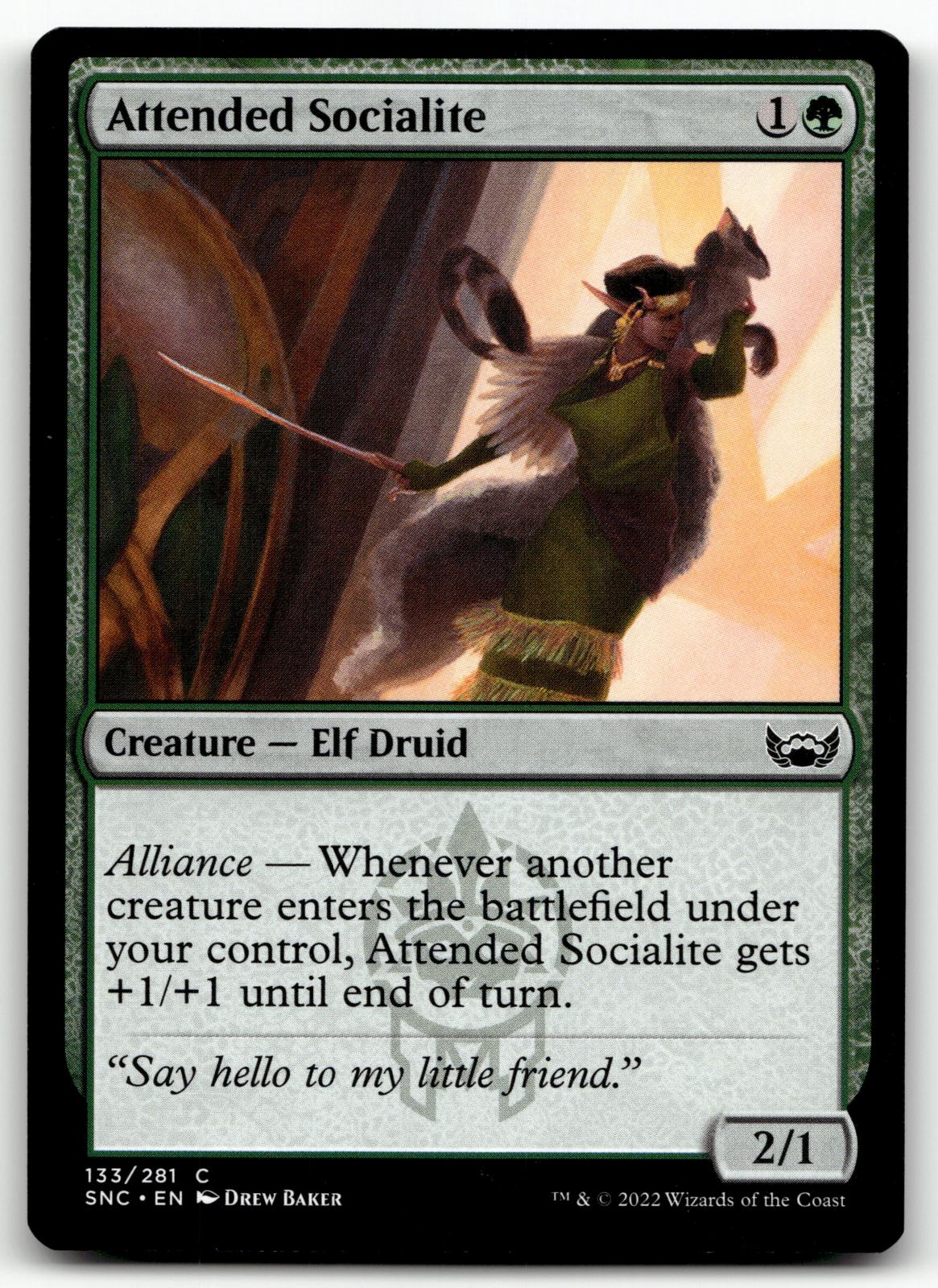 Attended Socialite 133 Common Streets of New Capenna Magic: The Gathering NM