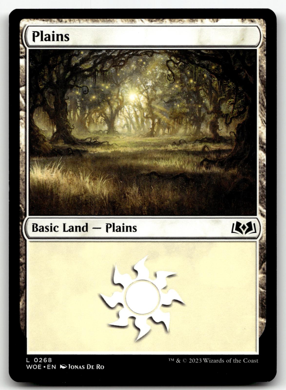 Plains (0268) 268 Land Wilds of Eldraine Magic: The Gathering Near Mint