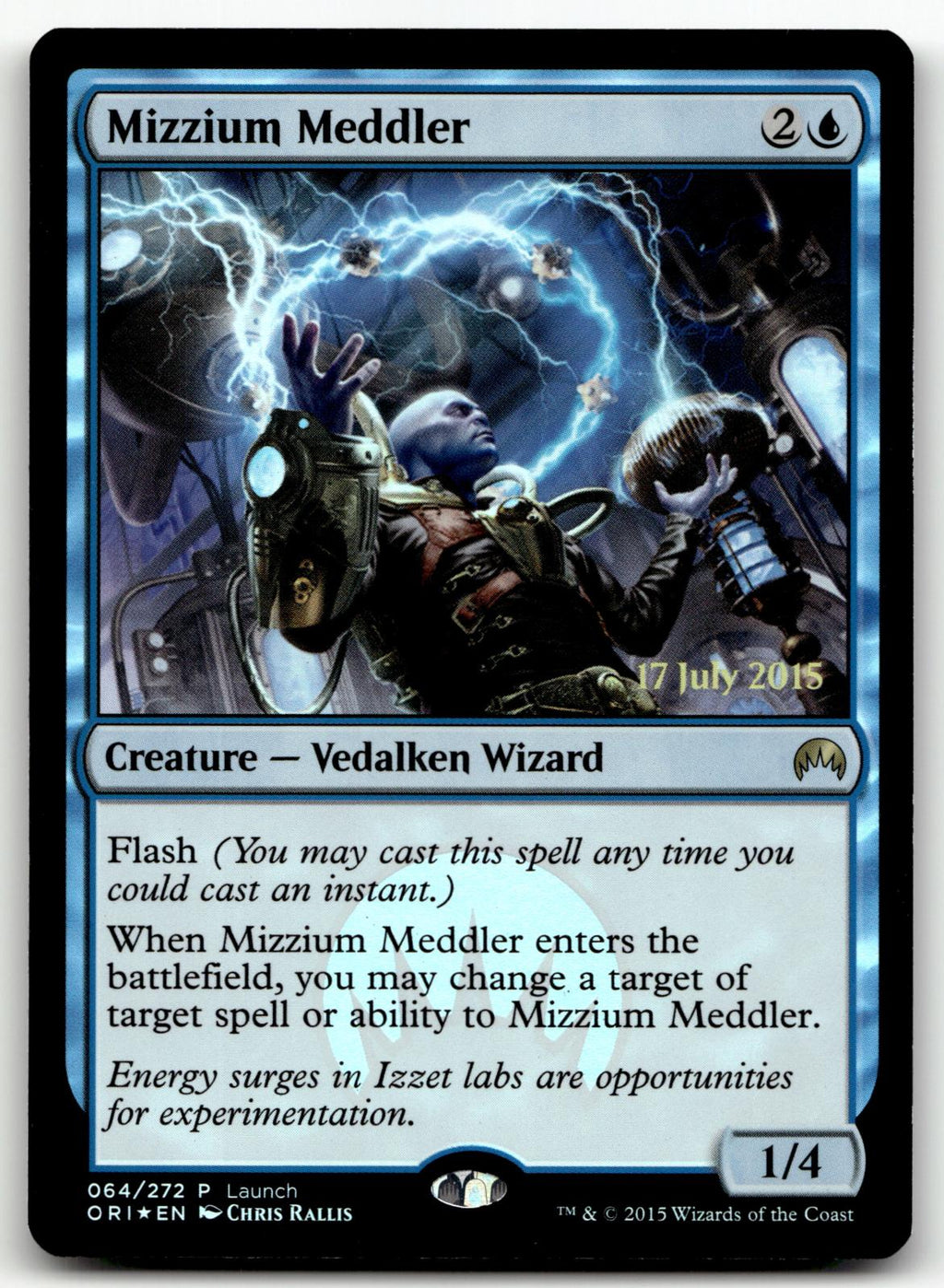 Mizzium Meddler 64 Rare Magic Origins Magic: The Gathering Foil Near Mint