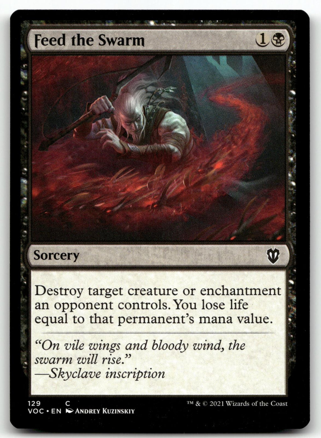Feed the Swarm 129 Commander: Innistrad: Crimson Vow Magic: The Gathering NM