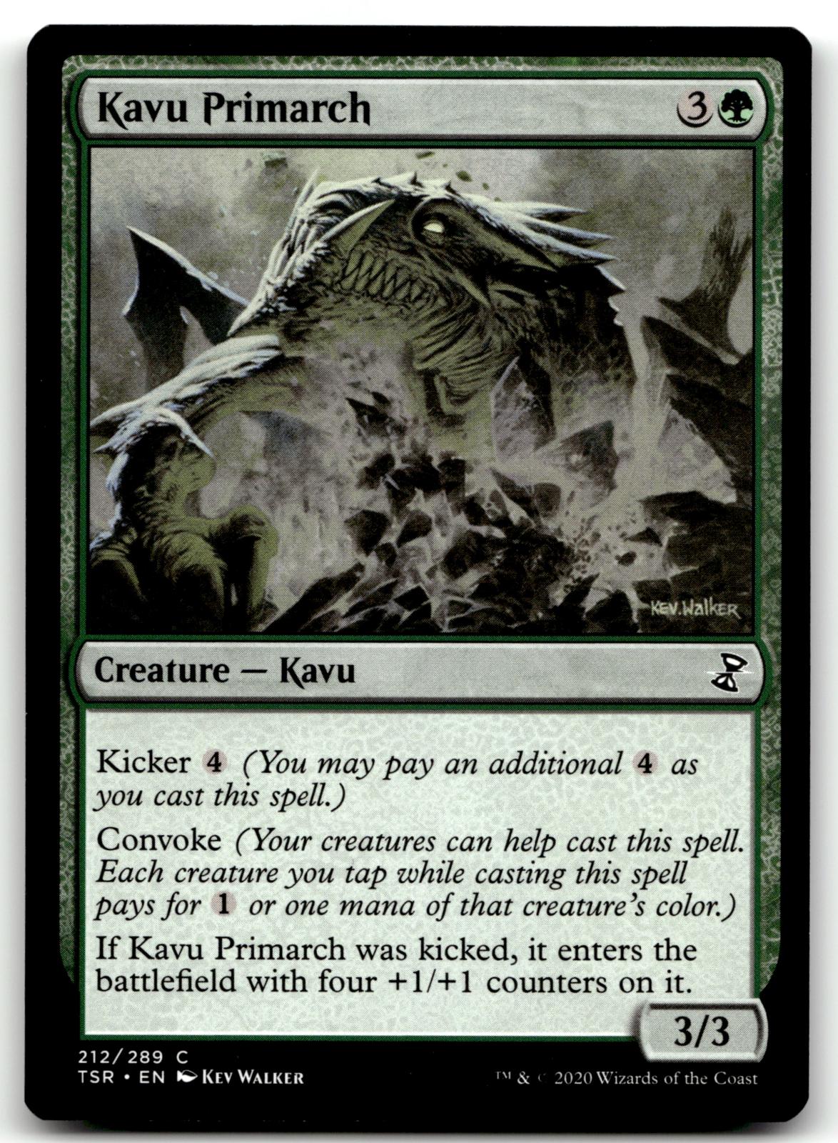Kavu Primarch 212 Common Time Spiral: Remastered Magic: The Gathering Near Mint