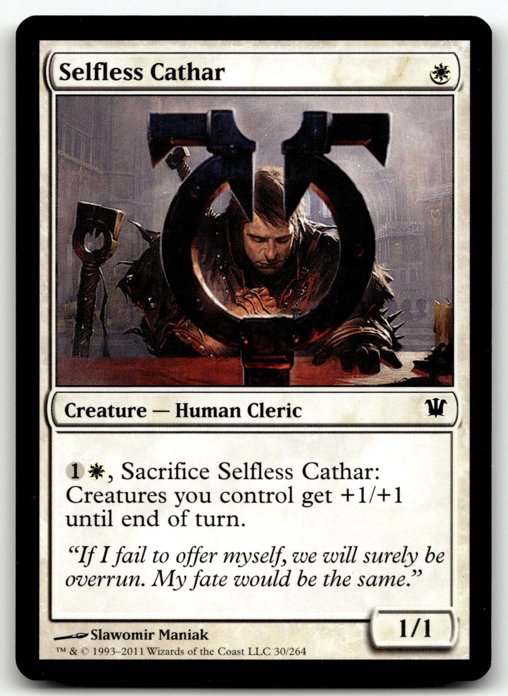 Selfless Cathar 30 Common Innistrad Magic: The Gathering Near Mint