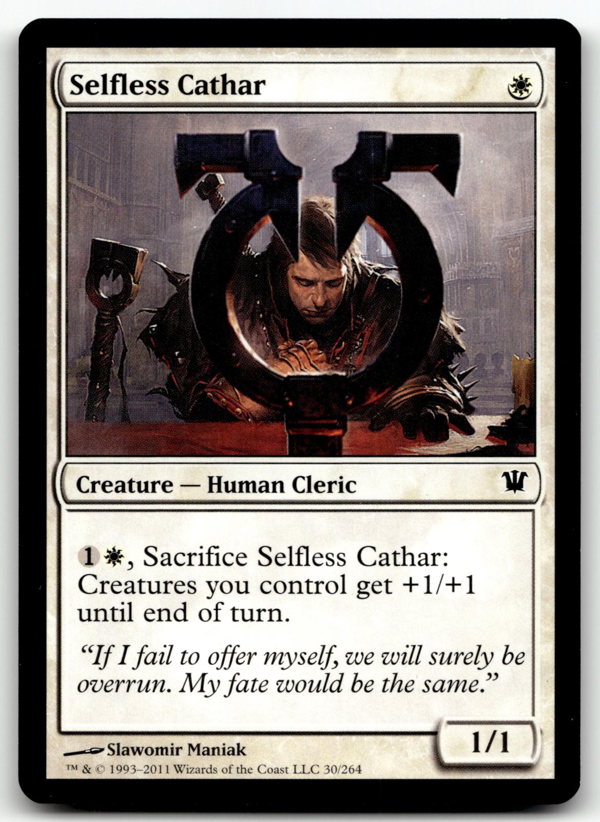 Selfless Cathar 30 Common Innistrad Magic: The Gathering Near Mint