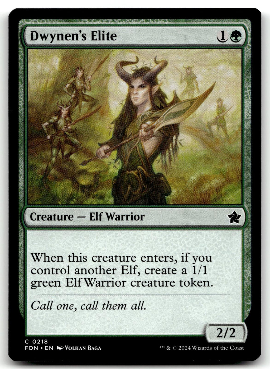 Dwynen's Elite 218 Common Foundations Magic: The Gathering Near Mint