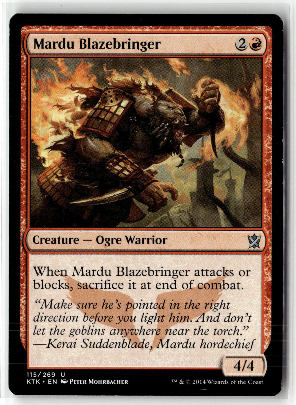 Mardu Blazebringer 115 Uncommon Khans of Tarkir Magic: The Gathering Near Mint
