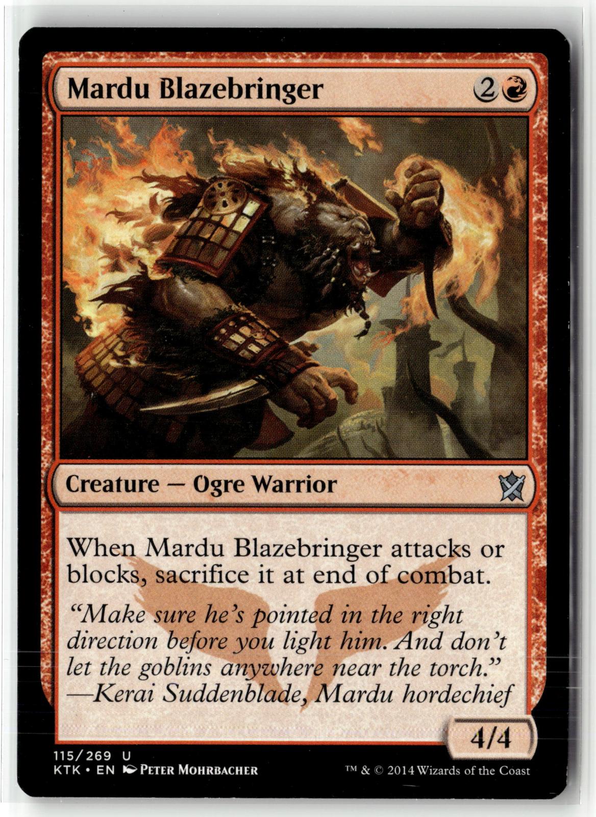 Mardu Blazebringer 115 Uncommon Khans of Tarkir Magic: The Gathering Near Mint