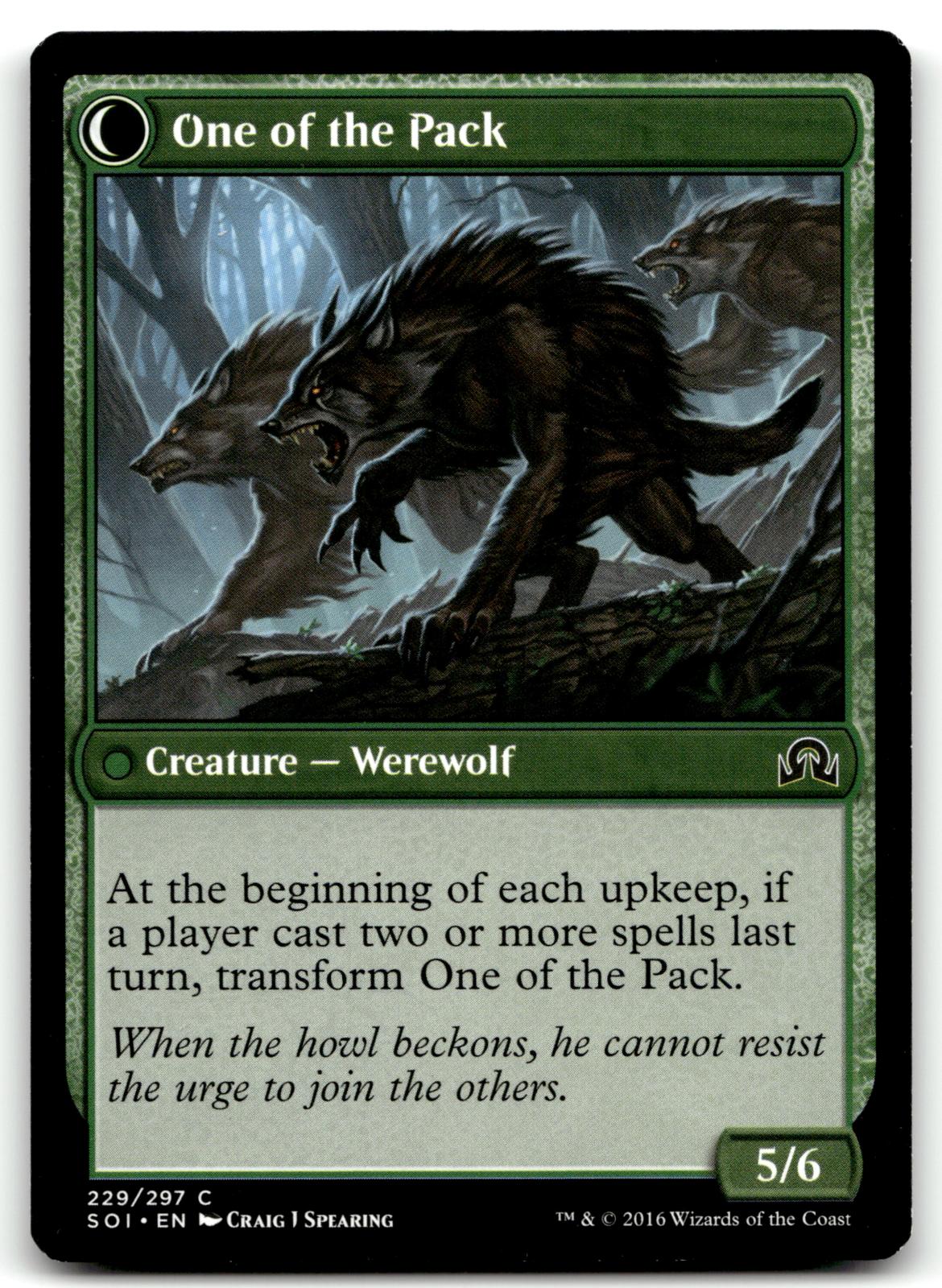 Solitary Hunter 229 Common Shadows over Innistrad Magic: The Gathering Near Mint