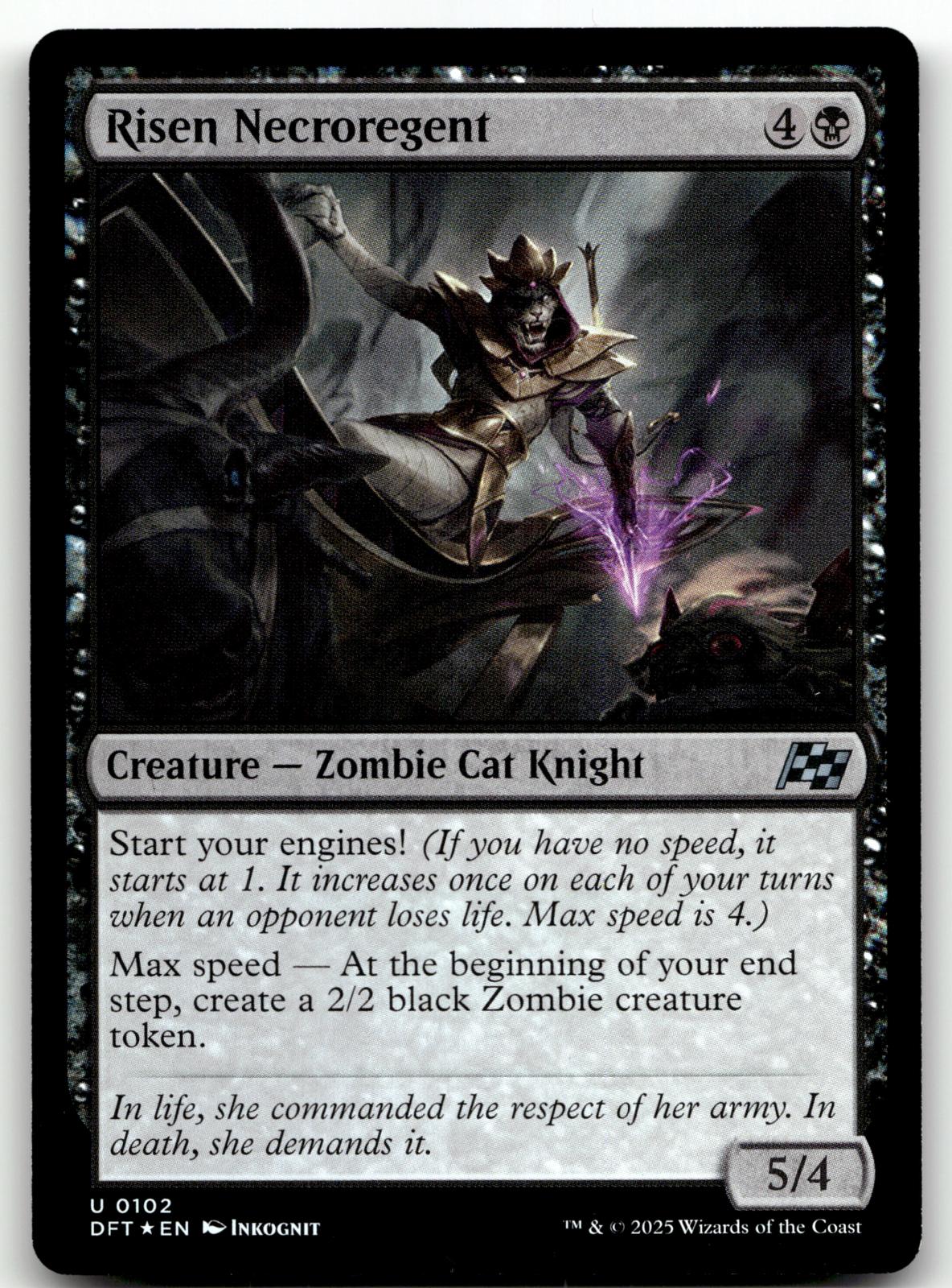 Risen Necroregent 102 Uncommon Aetherdrift Magic: The Gathering Foil Near Mint