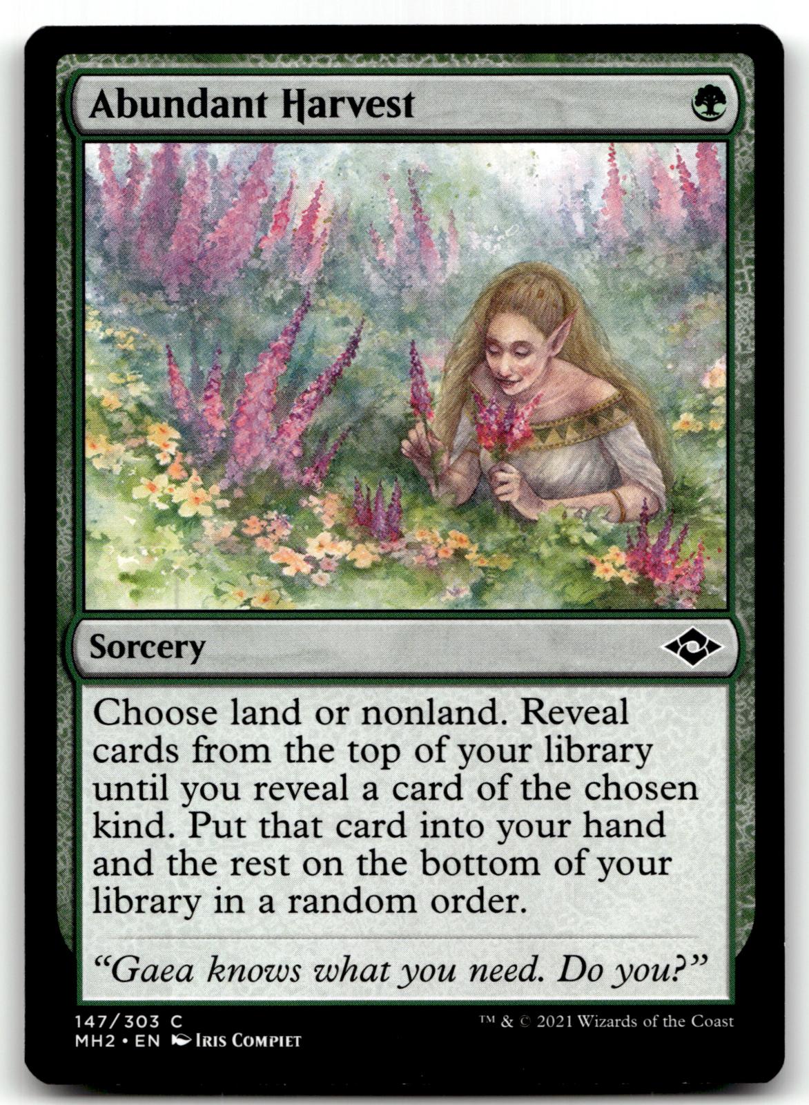 Abundant Harvest 147 Common Modern Horizons 2 Magic: The Gathering Near Mint