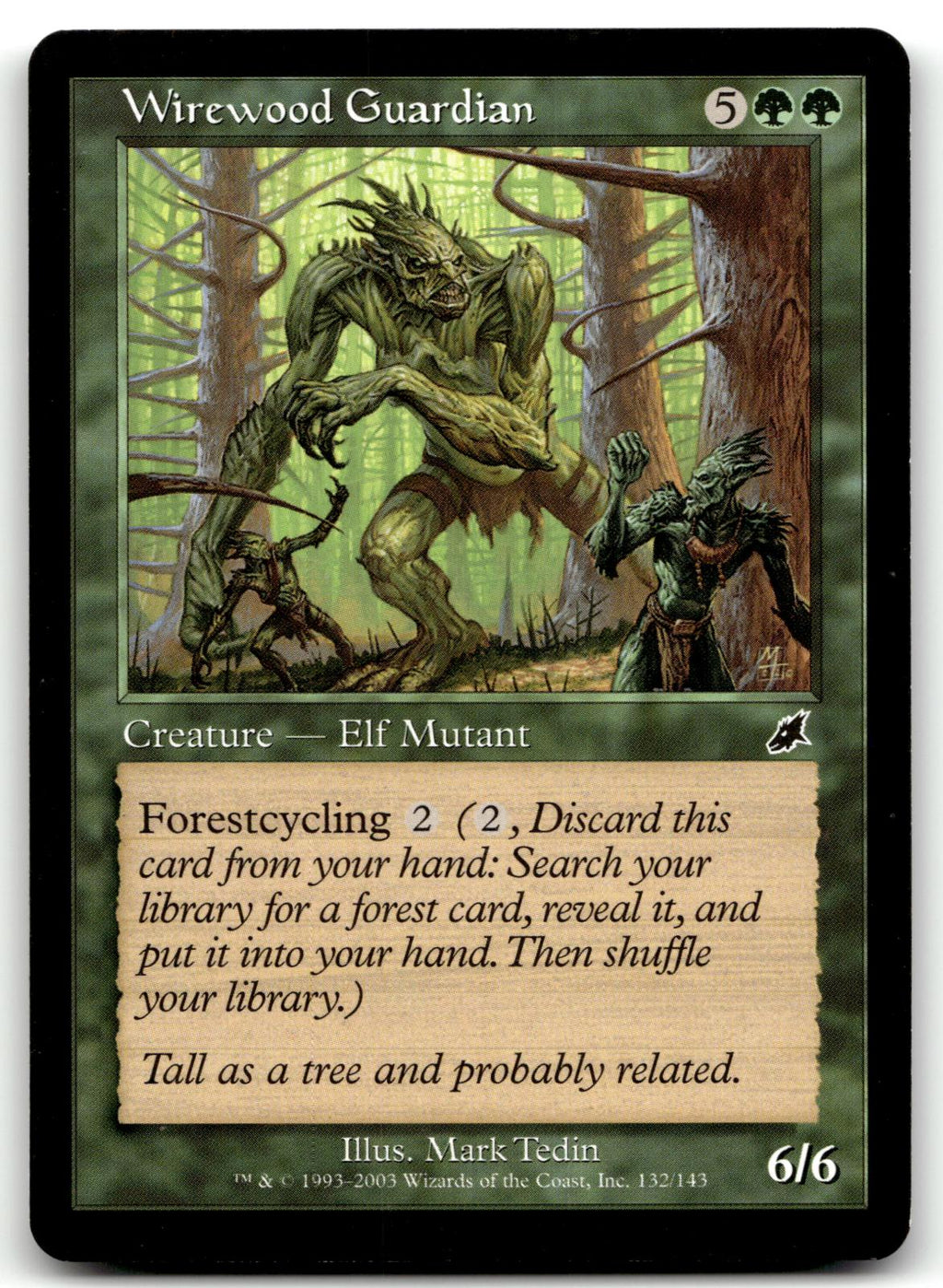 Wirewood Guardian 132 Common Scourge Magic: The Gathering Near Mint