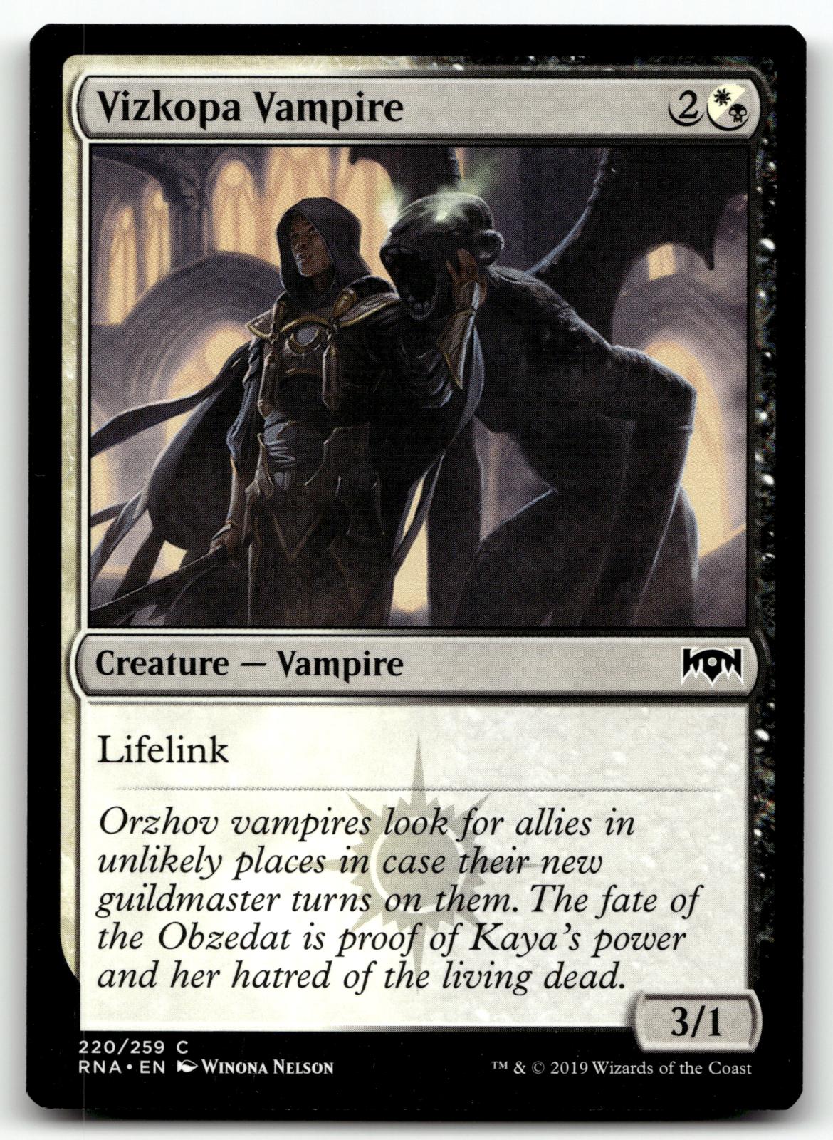 Vizkopa Vampire 220 Common Ravnica Allegiance Magic: The Gathering Near Mint
