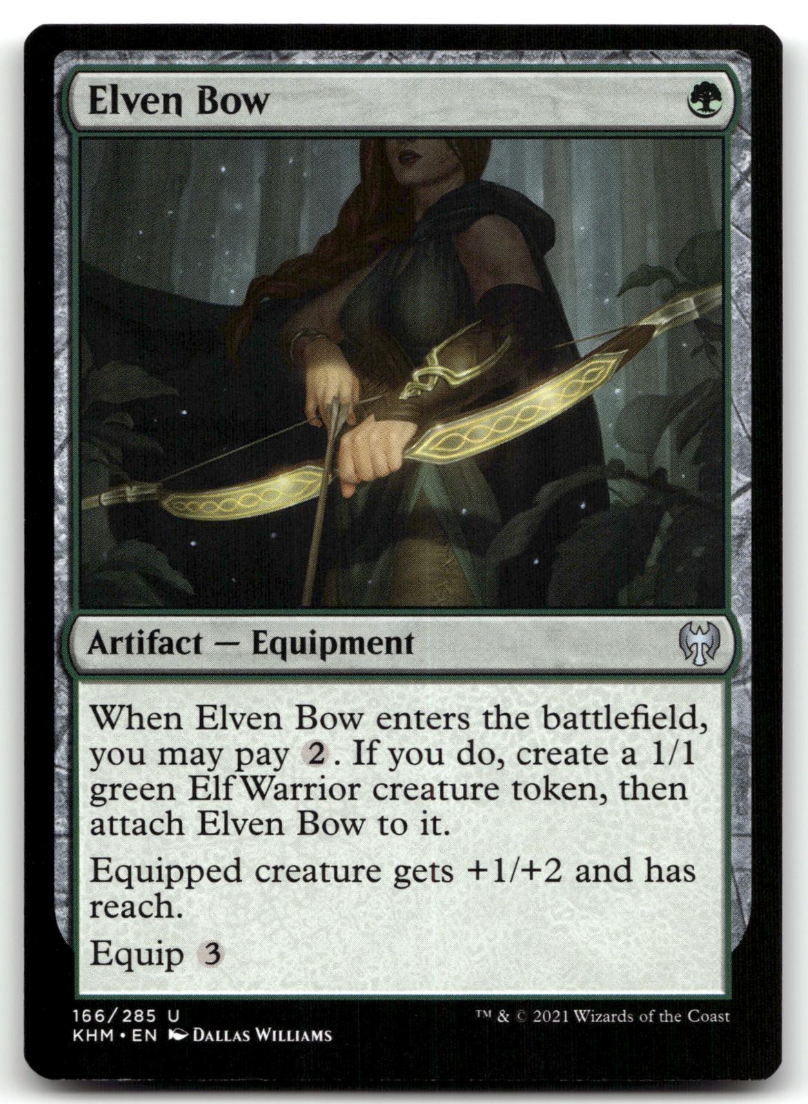 Elven Bow 166 Uncommon Kaldheim Magic: The Gathering Near Mint