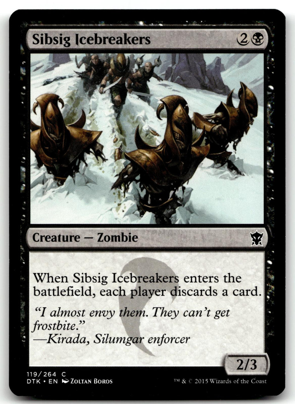 Sibsig Icebreakers 119 Common Dragons of Tarkir Magic: The Gathering Near Mint