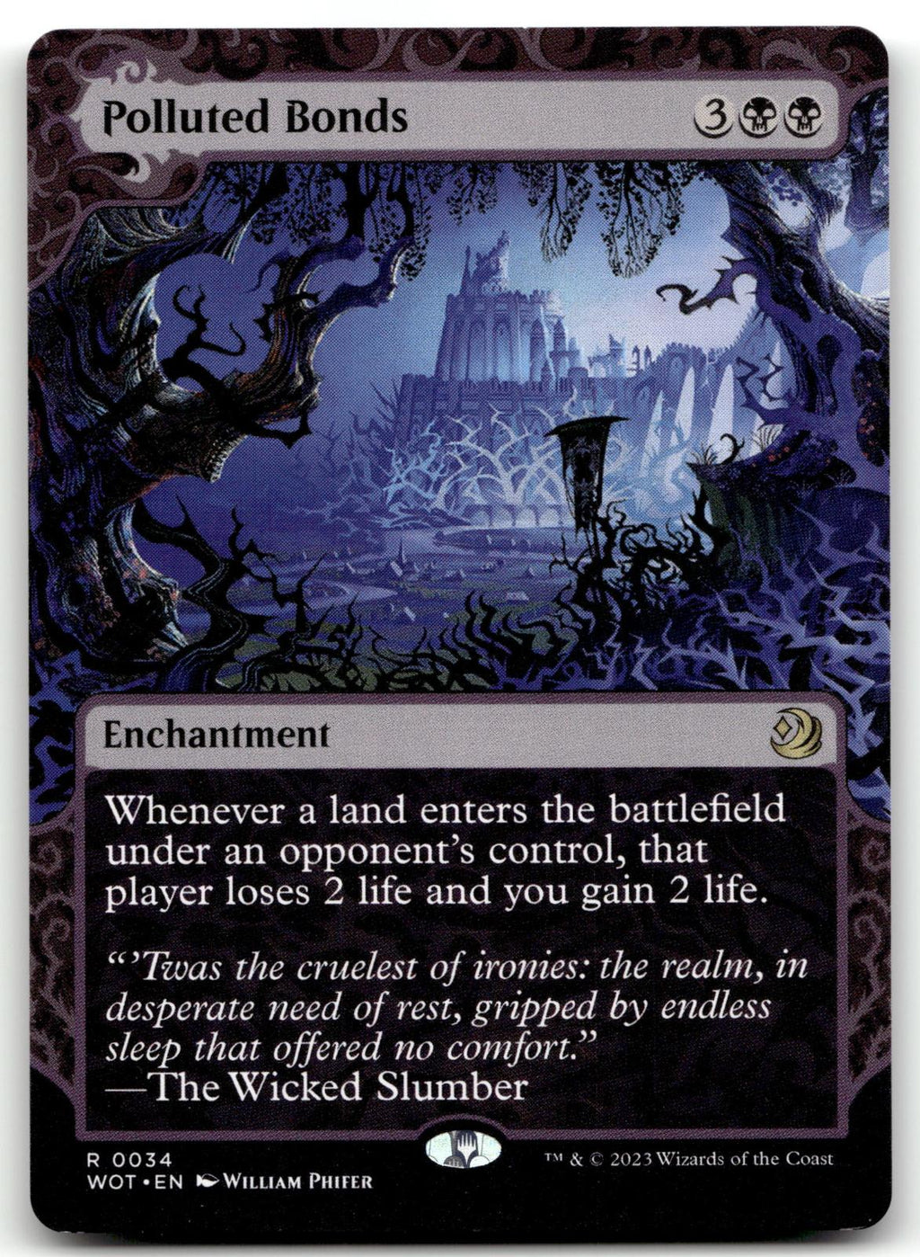 Polluted Bonds 34 Wilds of Eldraine: Enchanting Tales Magic: The Gathering NM