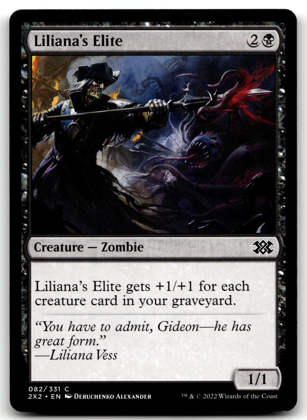 Liliana's Elite 82 Common Double Masters 2022 Magic: The Gathering Near Mint